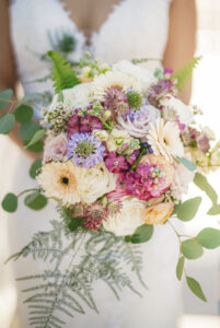 Spring pastel bridal bouquet in St. Petersburg, Florida.